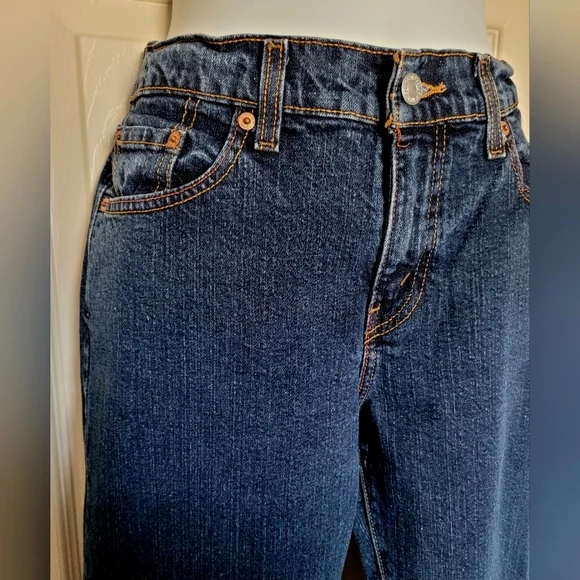 Levi 515 Boot Cut Jeans - Sz 10M, Med/Dark Wash, EUC - Picture 2 of 9